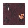 Louis Vuitton Monogram Forest Coated Canvas Passport Holder Men Accessories Burgundy M27099