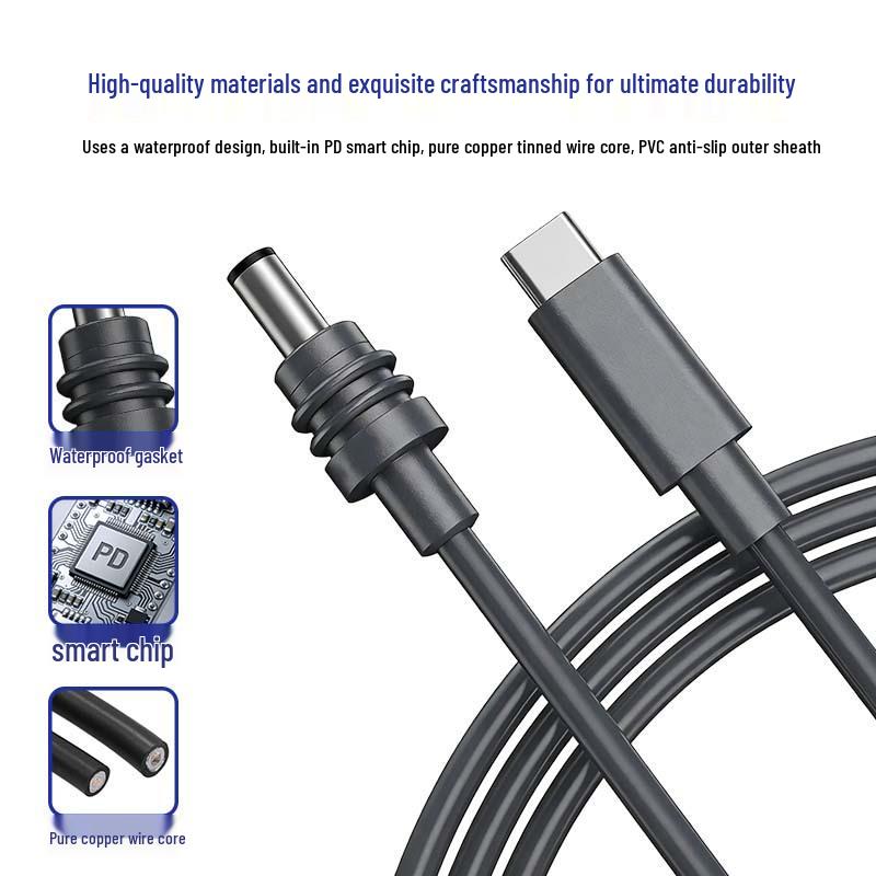 Outdoor Waterproof Mini DC to Type-C Charging Cable – In Stock