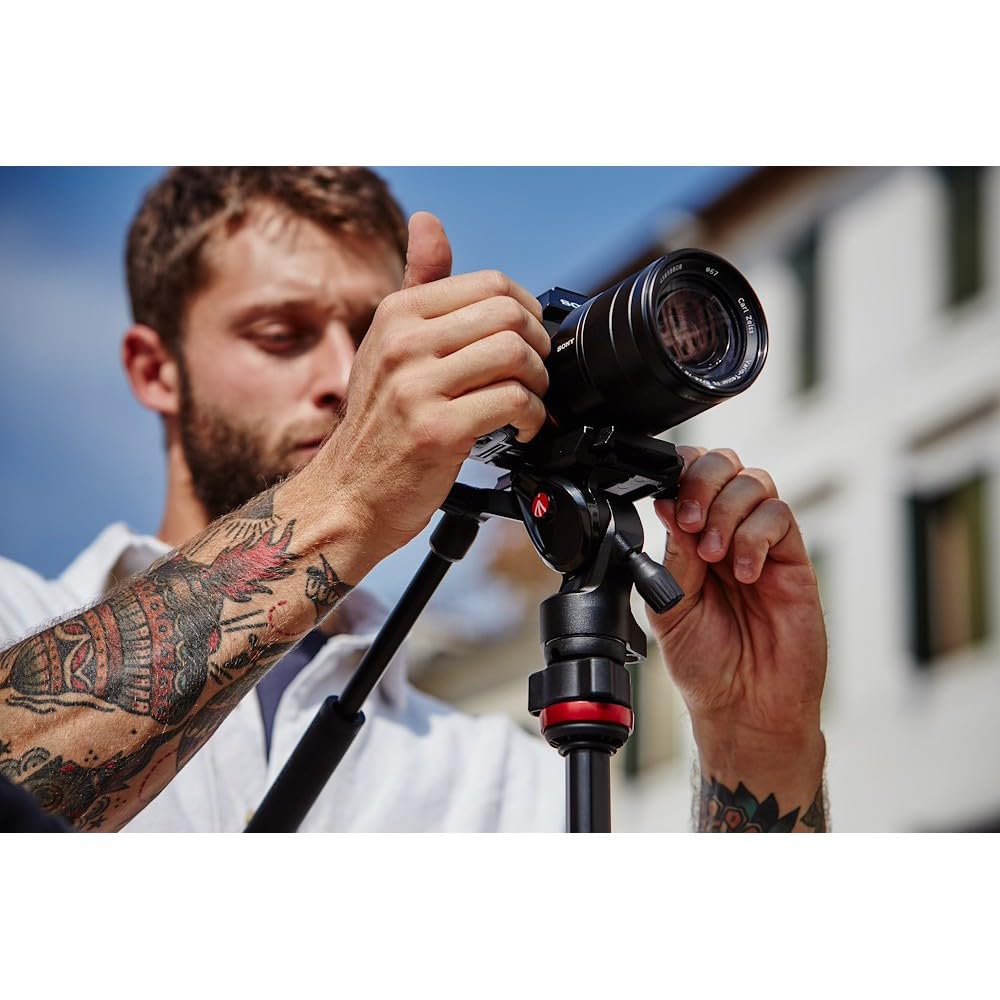 Manfrotto Befree Advanced Live Twist Aluminum Travel Video Tripod with Twist Locks for DSLR and Mirrorless JOBY Wavo and Vlogging Microphone