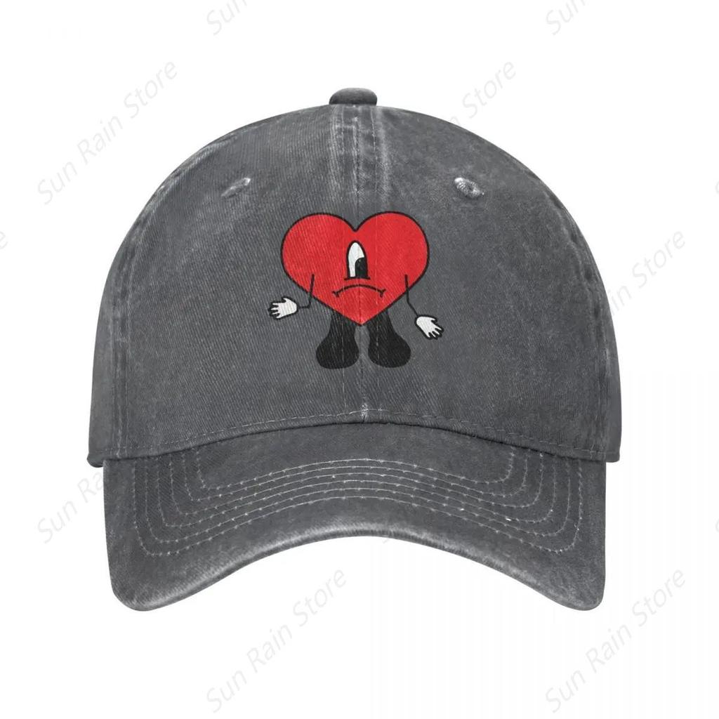 Nuovo Cappellino da Baseball in Denim Bad Bunny Snapback Uomo Un Verano Sin Ti Cappellino Musicale Estate Autunno Vintage Casquette