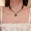 Love Heart Rivet Punk Choker Necklace - Y2K Subculture Clavicle Chain