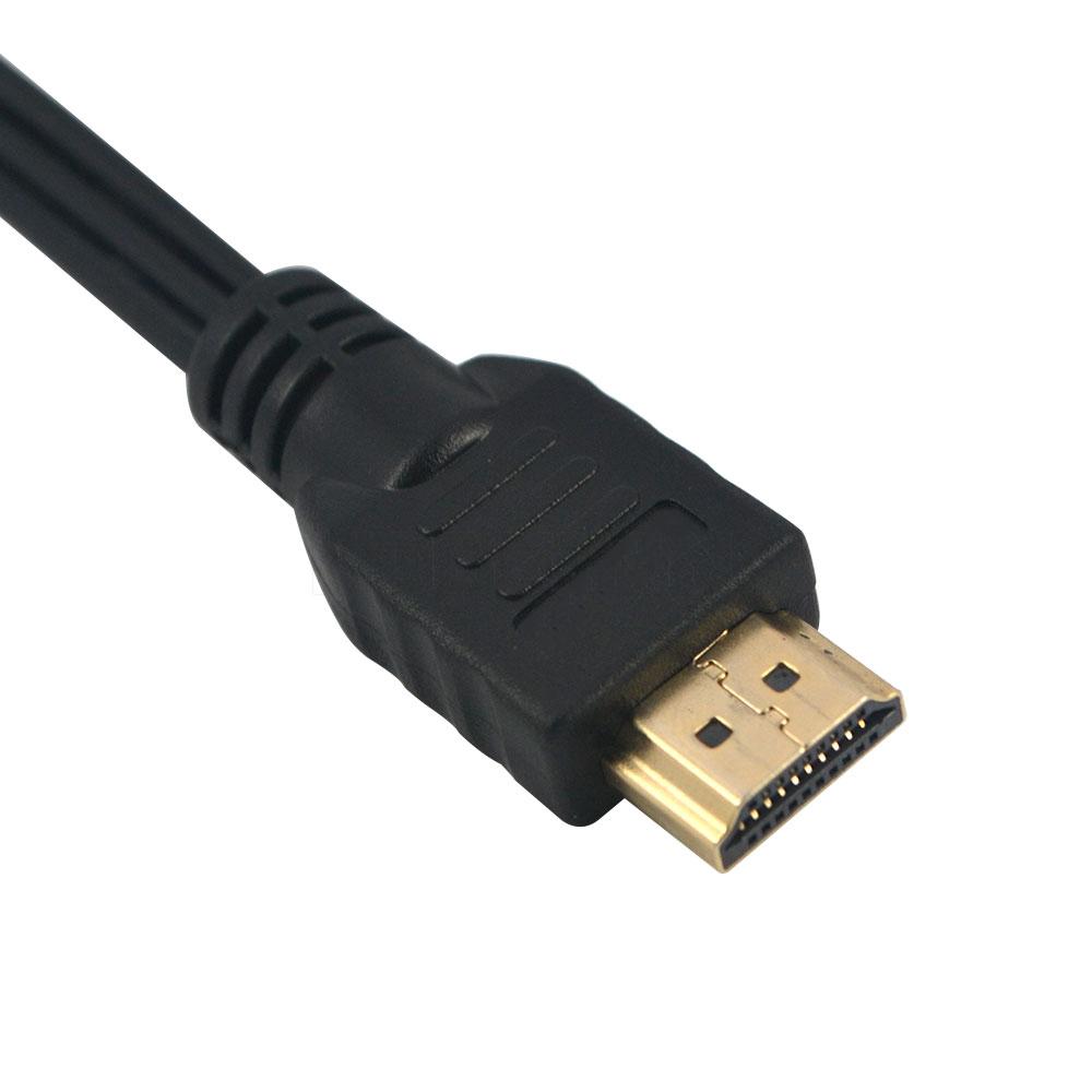 HDMI To AV Converter HDMI To RCA Adapter 1080P Convert Cord Transmitter Connection Function Video Component Cable 1m/3ft HD TV