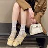 Women's Fashion Single Shoes Spring New Square Head Shallow Mouth Butterfly Knot Soft Sole Anti-slip Wear-resistant Flat Shoes