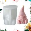 DIY Candle Silicone Mold 3D Gnome Christmas Handmade Gypsum Soap Cement Resin Molds Festival Xmas Gift Candle Making Supplies