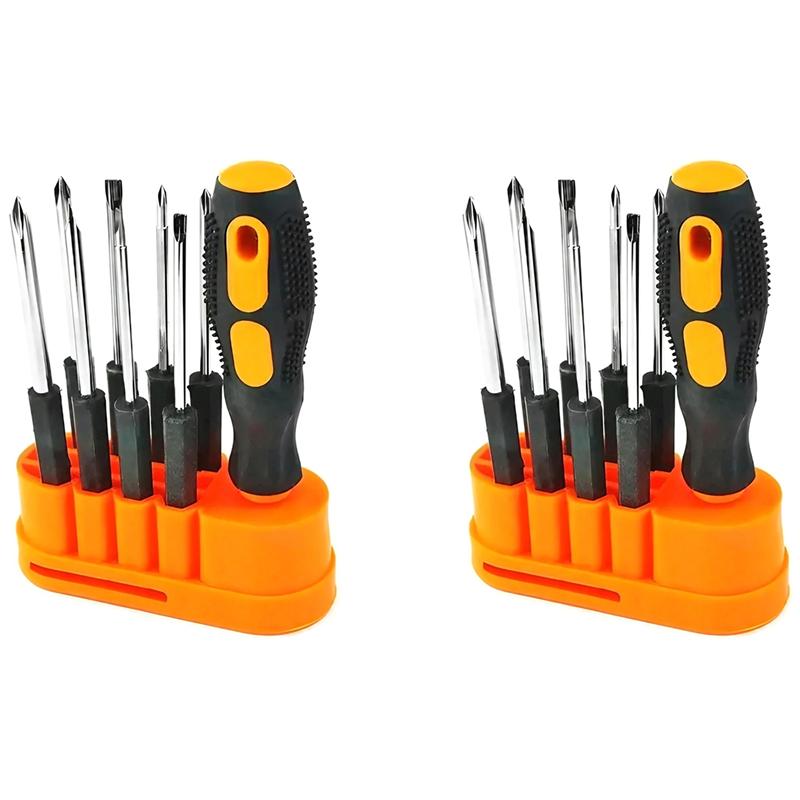 

AB34-2Set 8-In-1 Multifunctional Screwdriver Set For Mobiles, Computers- Interchangeable Heads Included-Repair Tool Kit