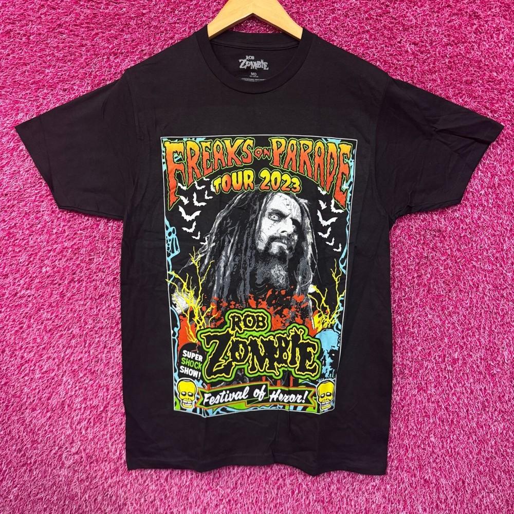 Rob Zombie Freaks on Parade Tour Industrial Rock Band Tee M Unisex T-Shirt XL