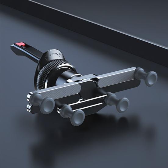 Alloy Mini Car Auto-Lock Bracket Secure Foldable Sleek Design Sturdy Long Lifespan Phone Holder