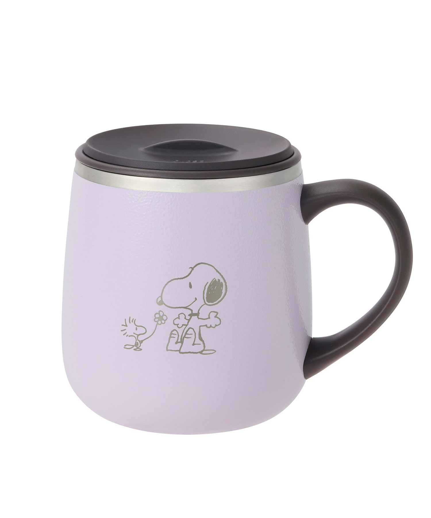 

BRUNO PEANUTS Snoopy Stainless Steel Mug with Lid, Short, 320ml, Insulates Hot & Cold Drinks, Double-Layer Vacuum Wall, Leak-Resistant, Perfect for
