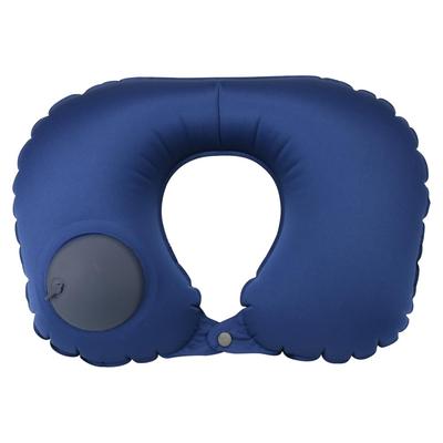 Compact Neck Pillow with Air Pump Included. Portable, Suitable for Airplanes, Bullet Trains, and Overnight Buses. Foldable for a Comfortable Fit.