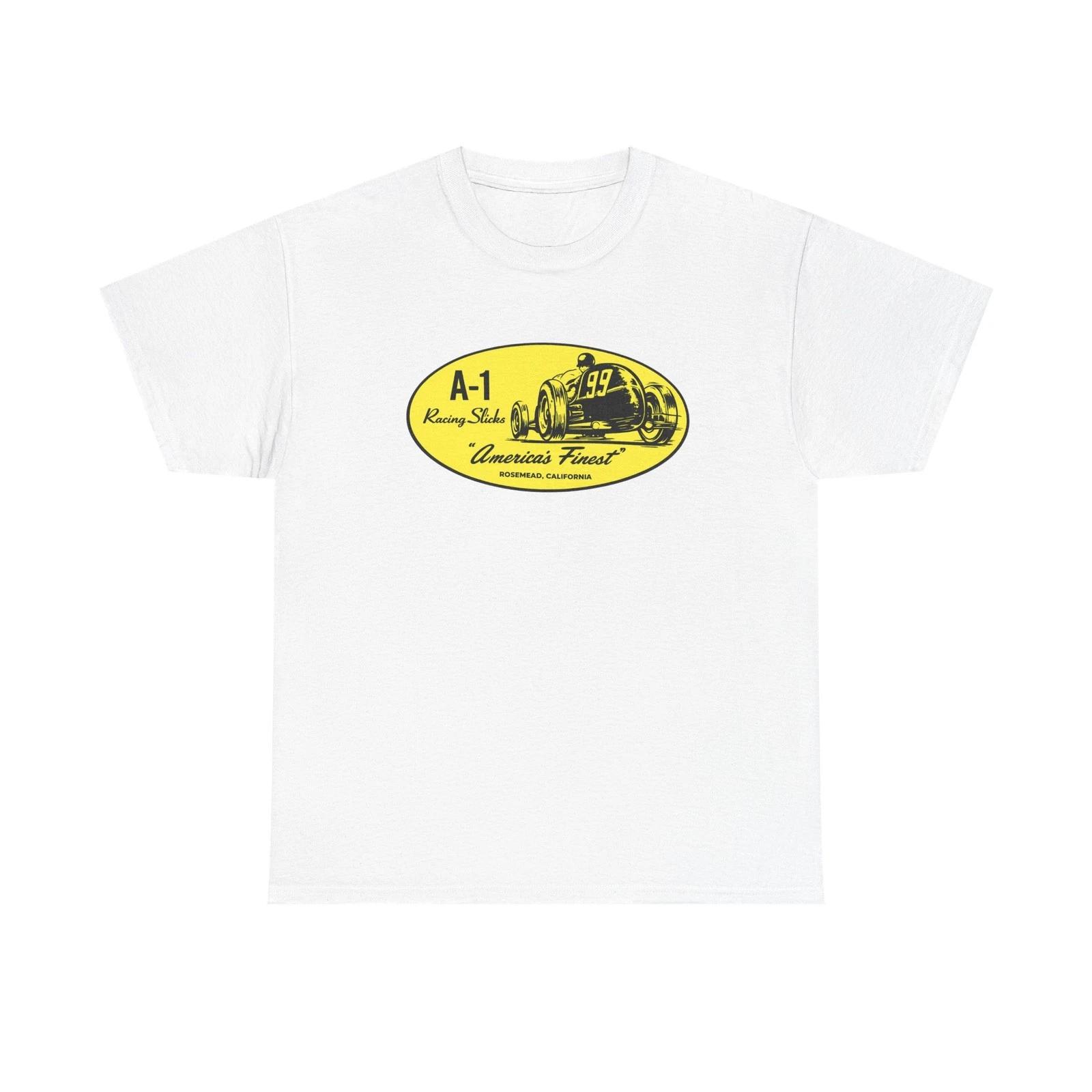 A-1 Racing Slicks Tee | Vintage Drag Racing Logo T-shirt 4XL