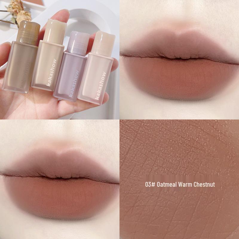 Soft Mist Nude Lip Glaze: Matte, Long-lasting, Stain-resistant, Whitening Lipstick
