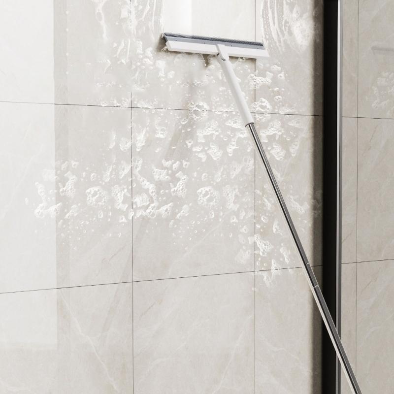 Silicone Floor Scraper Bathroom Squeegee NonSlip Grip Efficient Water Removal Home Cleaning Accessory