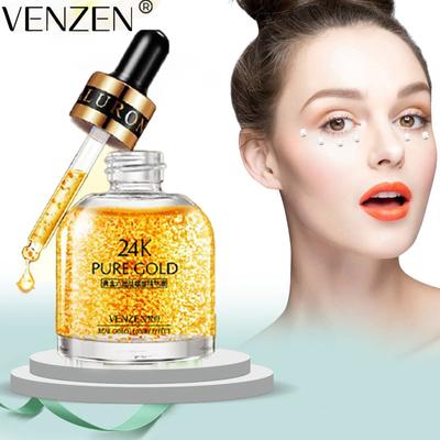 24K Golden Hexapeptide Eye Serum Anti-Wrinkle Firming Anti-Aging Whitening Nourishing Moisturizing Eye Care