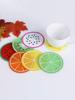 7pcs Fruit Cup Mat, Silicone Cup Mat Table Cup Coaster, Creative Fruit Pattern Coaster Home Decoration Heat-Resistant Tea Cup Ma