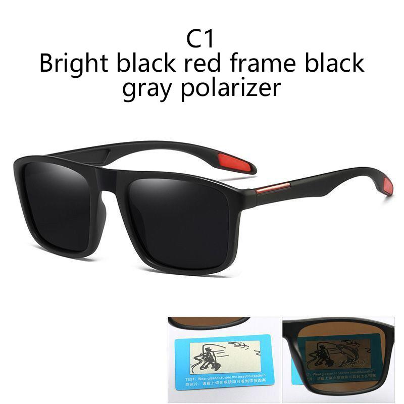 

Fashionable gentlemen s Senior Sense Driving Square Frame Sunglasses Outdoor Casual Sun stylish lightweight Glasses Polarized lens