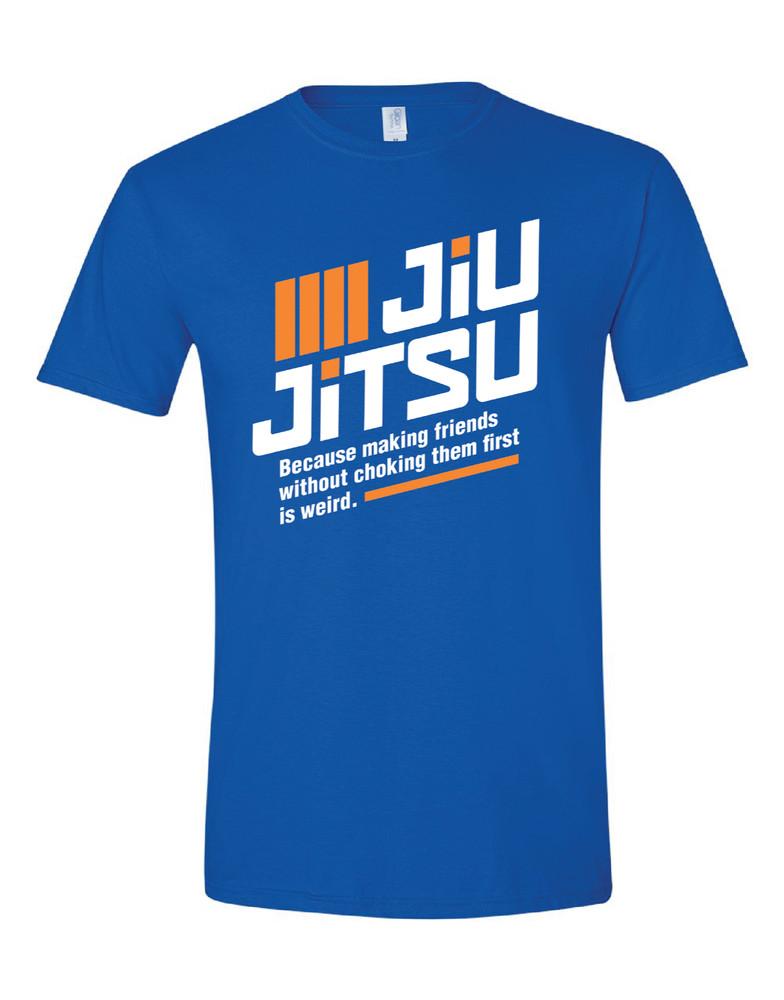 Premium Jiu Jitsu Ring Spun Cotton Shirt soft funny mma bjj jujitsu choke Unisex T-Shirt S
