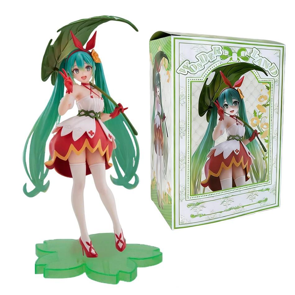 Neue Hatsune Miku Anime Figur Wunderland PVC Modell Action Spielzeug Daumeslinchen Version. Schreibtischdekoration Puppen Ornamente Sammlung Geschenk