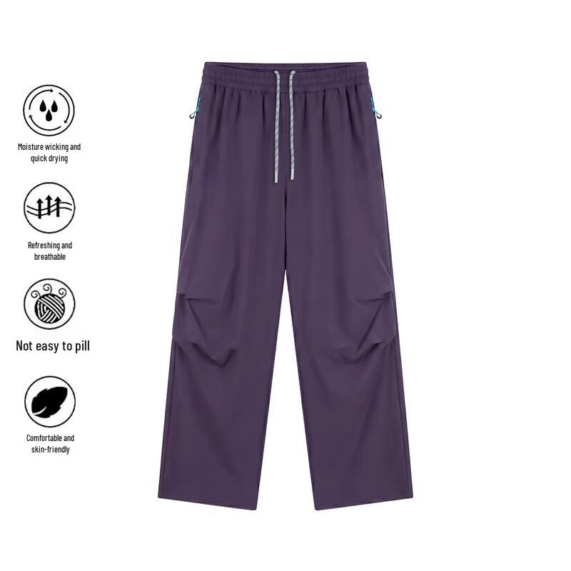 GOLFCROSS Side Color Block Techwear Cargo Pants L