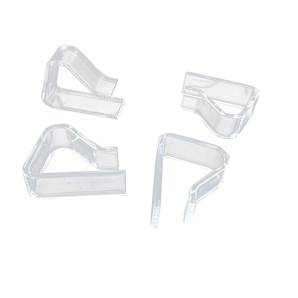 4 Transparent High-quality Plastic Tablecloth Clips With Strong Fixing Function