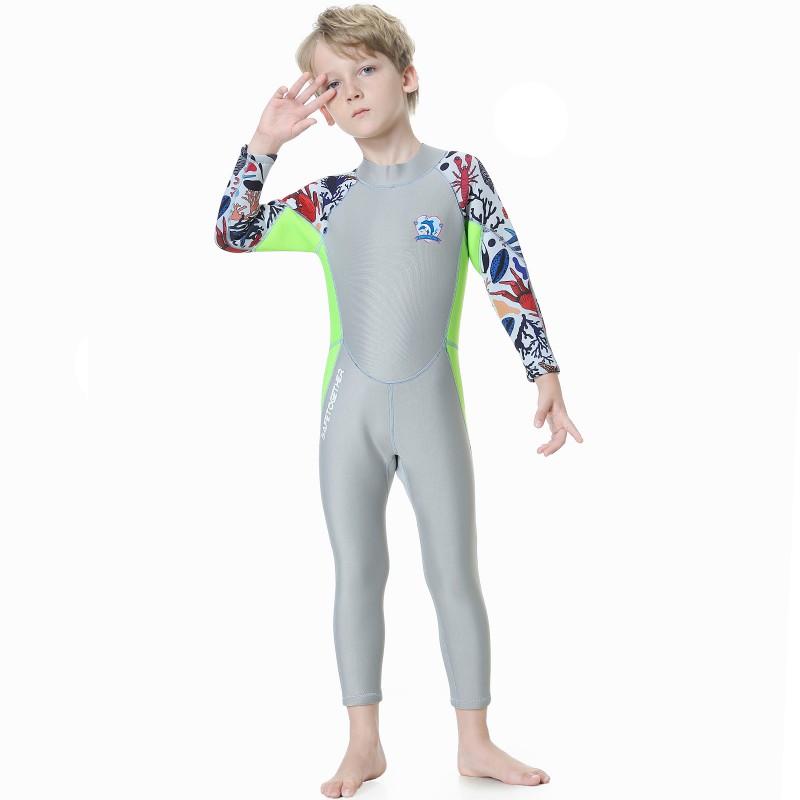 2.5MM Diving Suit Boys Warm Snorkeling Surfing Training Jellyfish Swimsuit R003 Speed Dry Cartoon