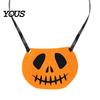 Holiday Yard Statue Decor Halloween Porch Goose Bib, Felt Decorative Bandana Ghost Spider Bat Soft Bib Skull Outdoor Accessory for Garden Pumpkin
