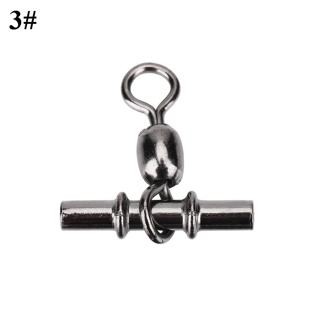 20 szt. zestaw Trwałe Krętliki Wędkarskie typu T z Linią Krzyżową Złącza Akcesoria (3 #)