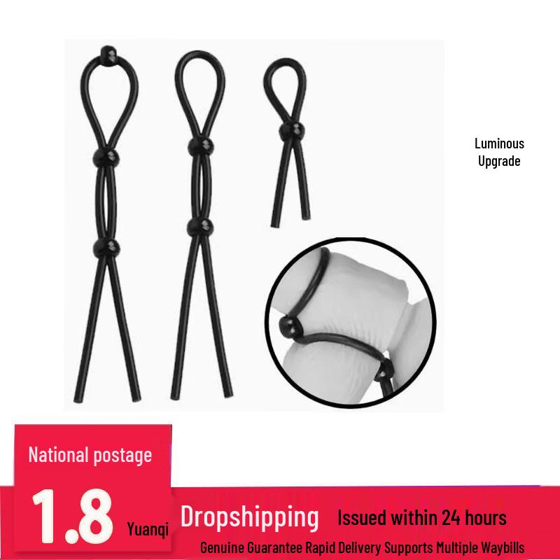 Adjustable Luminous Testicle Ring for Men - Anti-Shedding Erotic Restraint in Stock