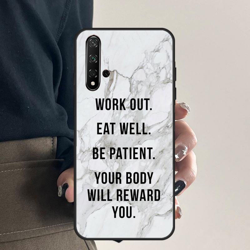 Workout fitness Gym For Huawei Nova 9 10 SE 5T 12s 12i 11i Y91 Y90 Y60 Y70 Y72 Y61 P20 P40 P30 Lite P60 Pro Case