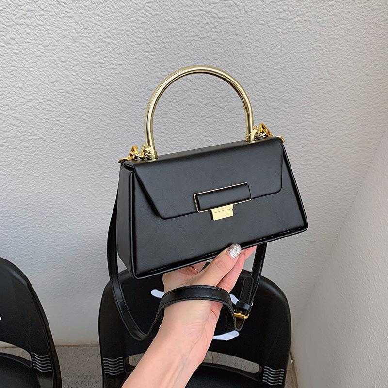 Simple Solid Color Girls Shoulder Bag Fashion Texture Girls Handbag Niche Design Ladies Crossbody Bag