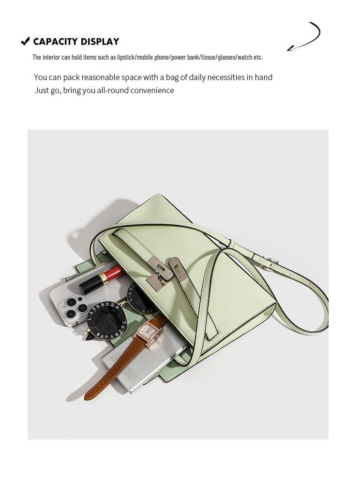 2024 m. vasaros aukštos kokybės krepšys per petį ir skersai kūną – madingo ir universalaus mažo kvadrato dizaino