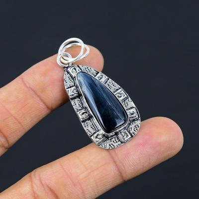 Halloween-Angebot 925er Silber Pietersit Edelstein Verlobung Hochzeit Anhänger Schmuck