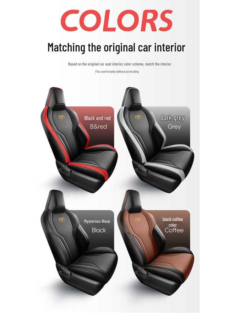 Universal All-Season Leather Seat Covers for 2026 Toyota RAV4
