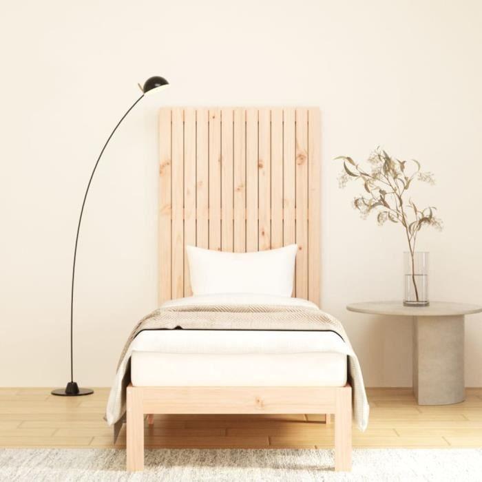 824953 vidaXL Wall-mounted Headboard 82.5x3x110 Cm Solid Pine Wood