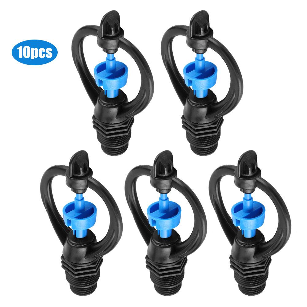 10PCS G1 2in DN15 Male Thread 360 Degree Lawn Water Sprayer Nozzle Sprinkler Head for Garden Irrigation