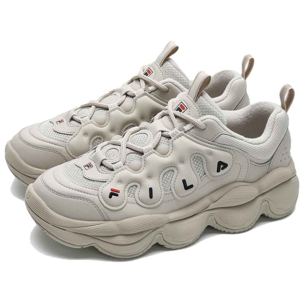 FILA Fleece Low-Top Casual Shoes Men sneakers Oatmeal-Brown F12M441111FVS