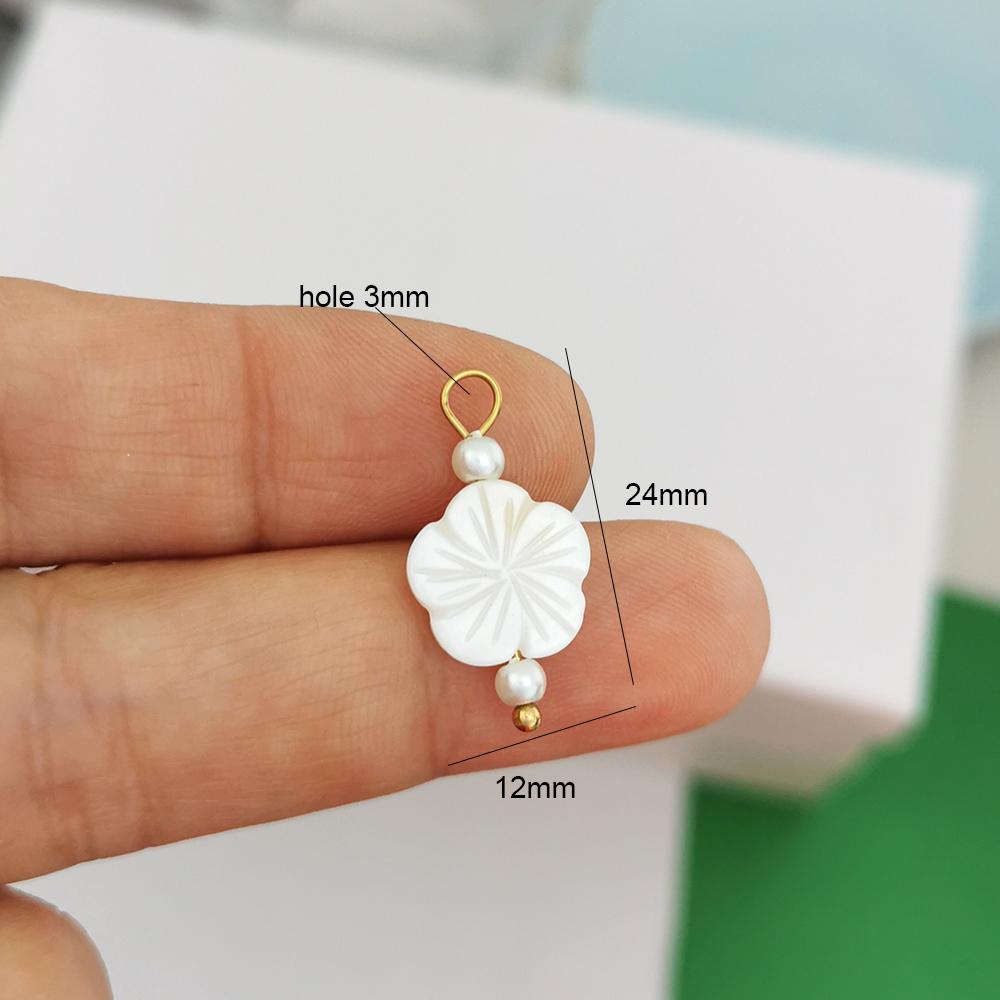 1 Piece Stainless Steel Pendant Charm Heart Rose Shell Star Sun Butterfly Bow Flower Red Gold Custom Necklace