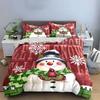 Let It Snow Snowman Set Bedding Duvet Cover Set Duvet Cover Pillowcases  (1*Duvet Cover 2*Pillowcases, without duvet insert)