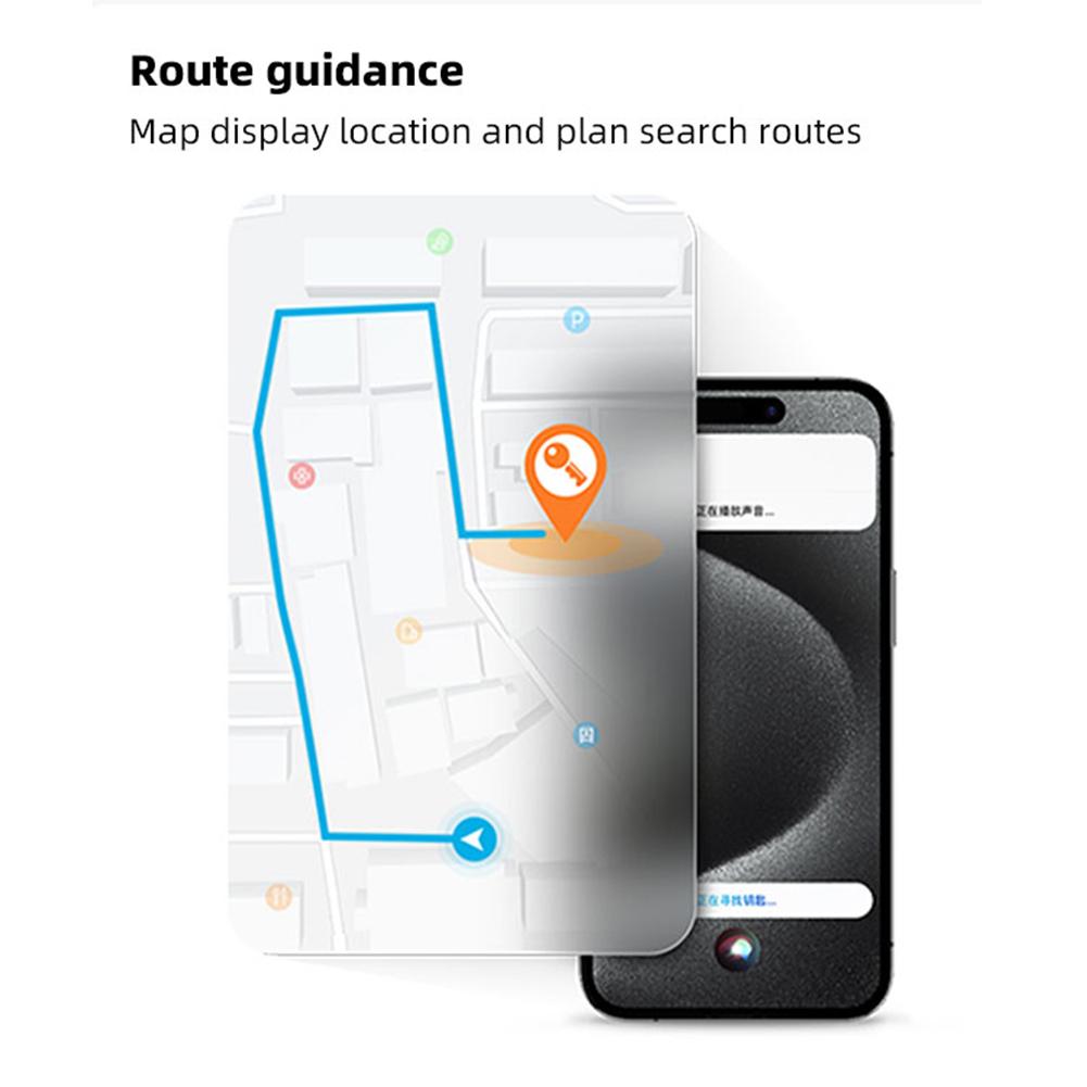 1-5PCS Wallet Tracker Card GPS Locator Smart Tag Keys Bag Finder Tracker Card Wallet GPS Locator Works for Apple Find My App