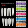 XXXL Denim Water Pipe Nail Art Set - 240 Transparent Ballet Nail Stickers
