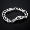 Punk Silver Color Bracelet - Stainless Steel Jewelry for Men, Hypoallergenic Gift & Party Bangles Chain Accessories