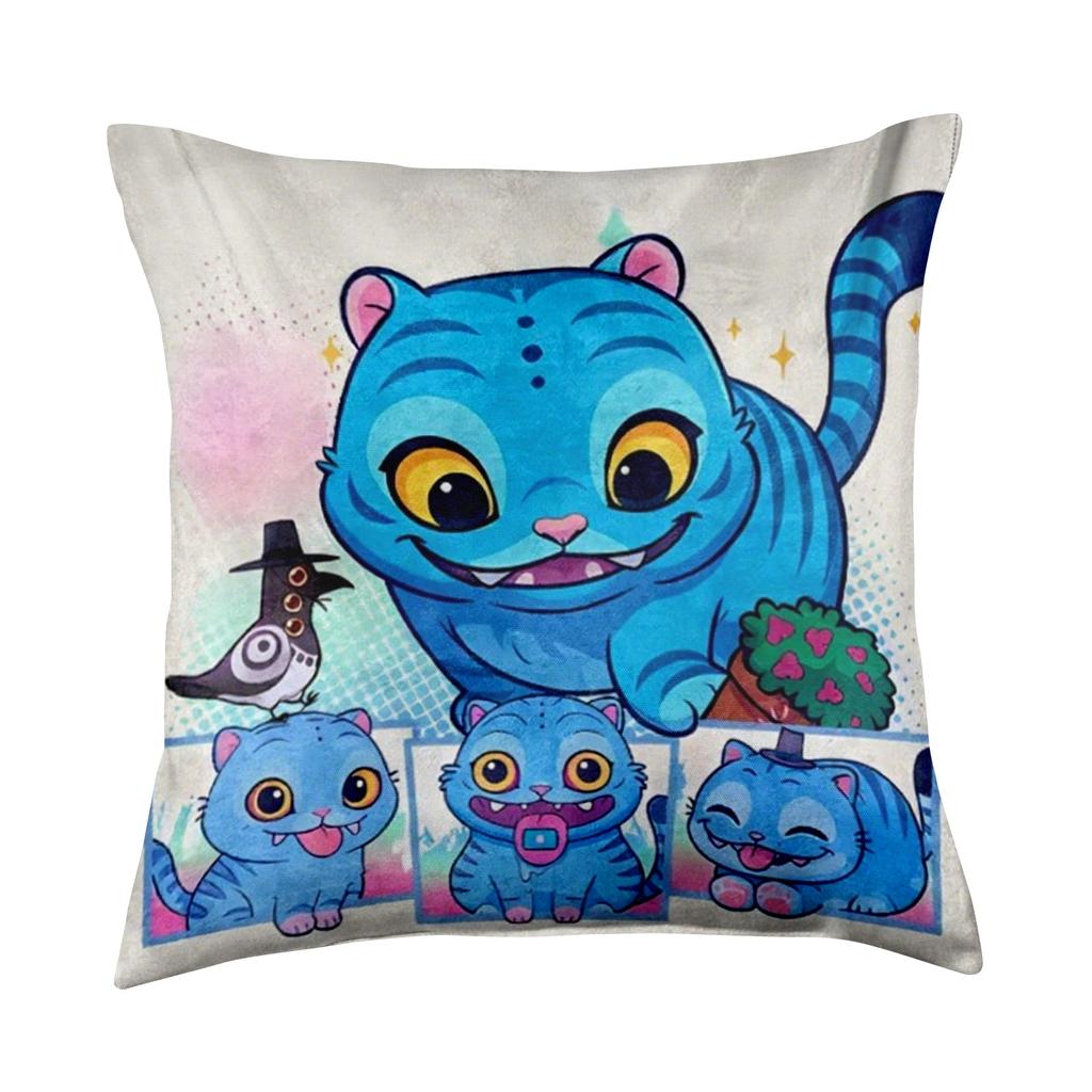 Linen Printed Pillowcase, Home Decoration Pillowcase, Easy To Clean, 18*18in Pillowcase, Suitable For Sofa, Car, Bed