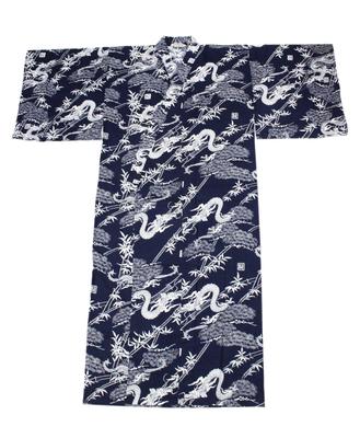 Japanese Yukata with a and Dragon Made In Japan for Heights Pine, Bamboo, Pattern, (Suitable 170-180cm)