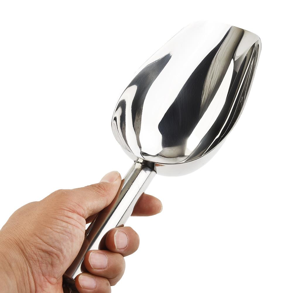 Ice Shovel Stainless Steel Scoops 12cm 27cm Buffet Spoon