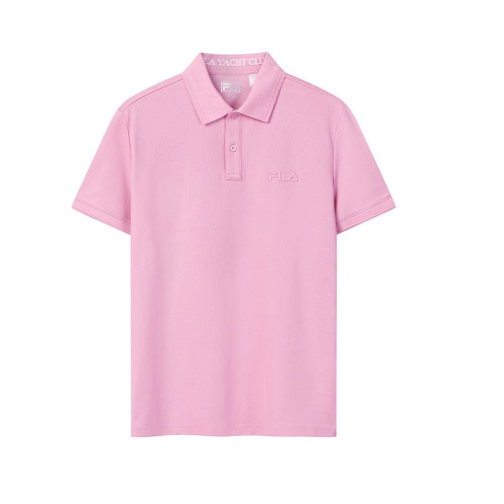 

FILA Heritage Fashion Minimalist Cool Touch Polo Shirt Men tops Fog-Pink F11M628101FPK M