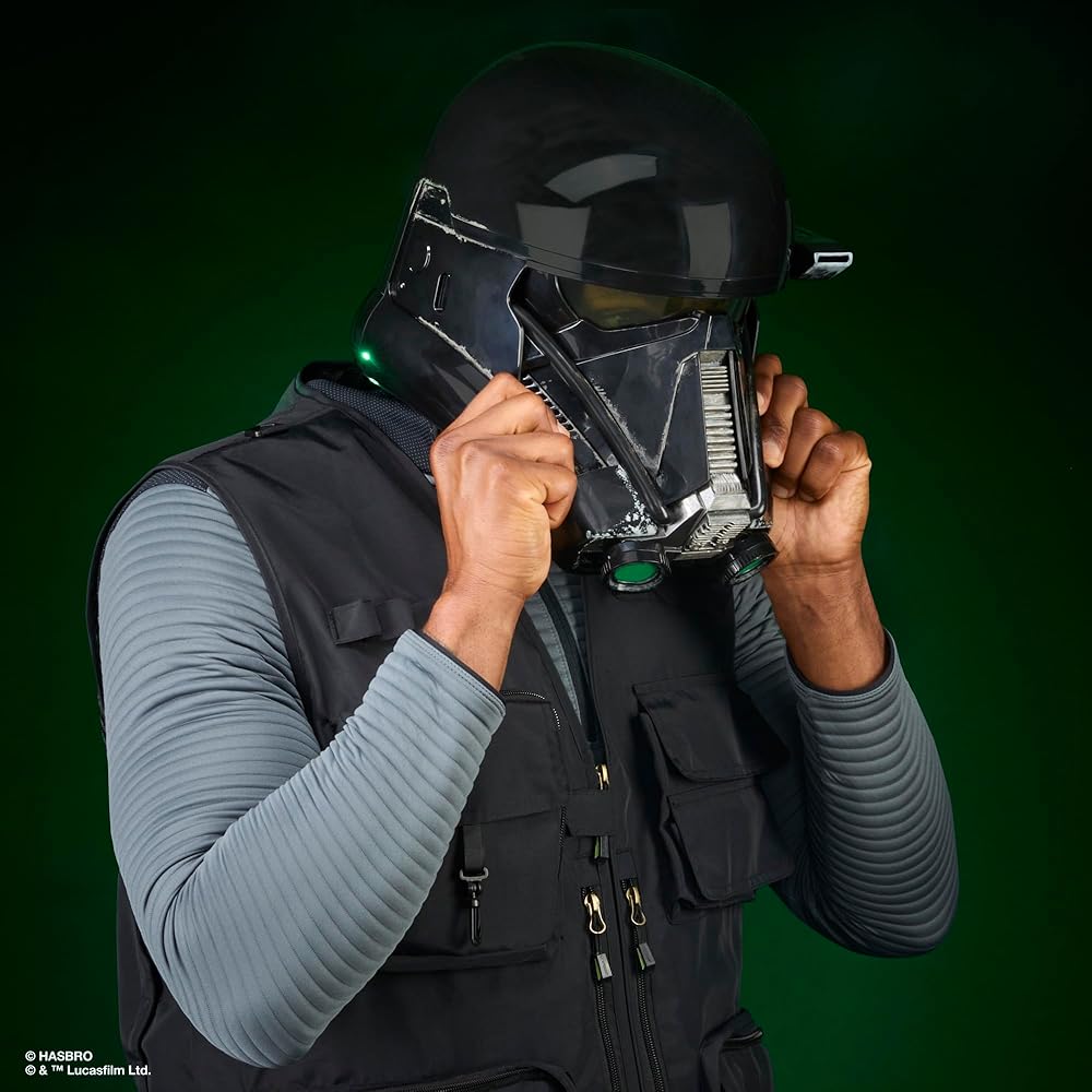 Hasbro Star Wars Black Series Imperial Death Trooper Premium Electronic Helmet, Rogue One: A Star Wars Story Roleplay Item, Ages 14 and Up, G0706, Aut