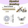 M6 Threading Cage Mounting Screws Three Lengths Heavy-Duty Construction Hardware Replacement Durable Metal Precise Threading