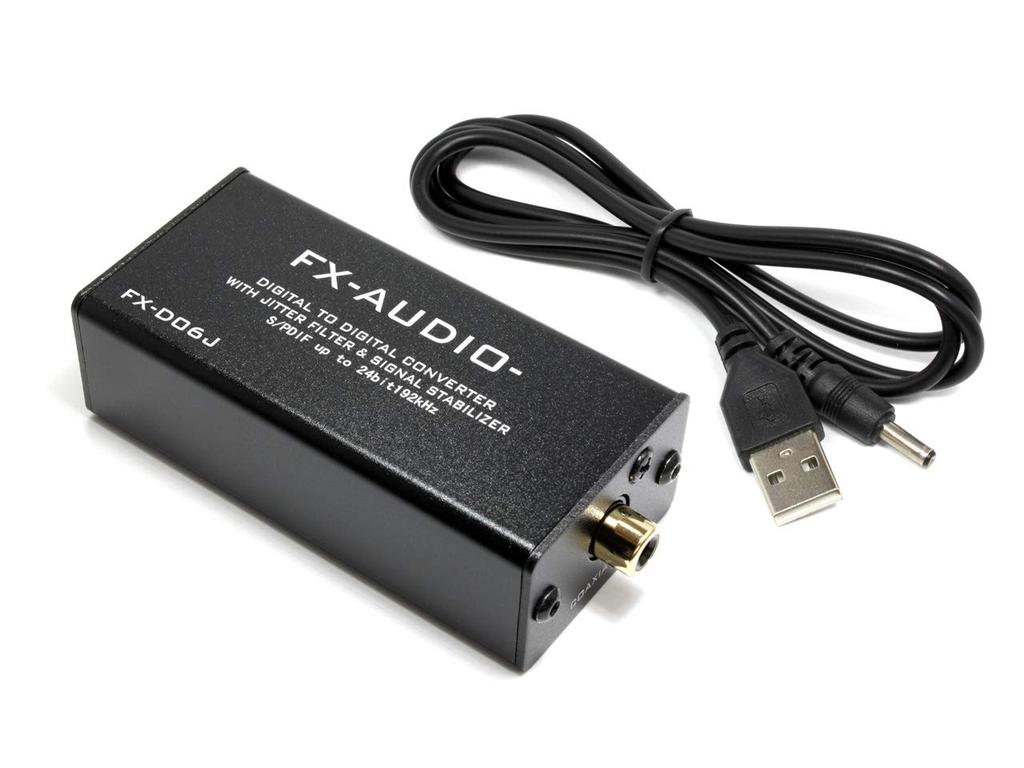 OPTICAL to COAXIAL 192kHz compatible SPDIF interface converter to coaxial FX-AUDIO- FX-D06J 24-bit (optical conversion)