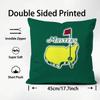 Classic Sports Event Masters Golf Cushion Cover Soft & Easy-Wash Pillow Case – Versatile For Couch, Bed, Travel And Office