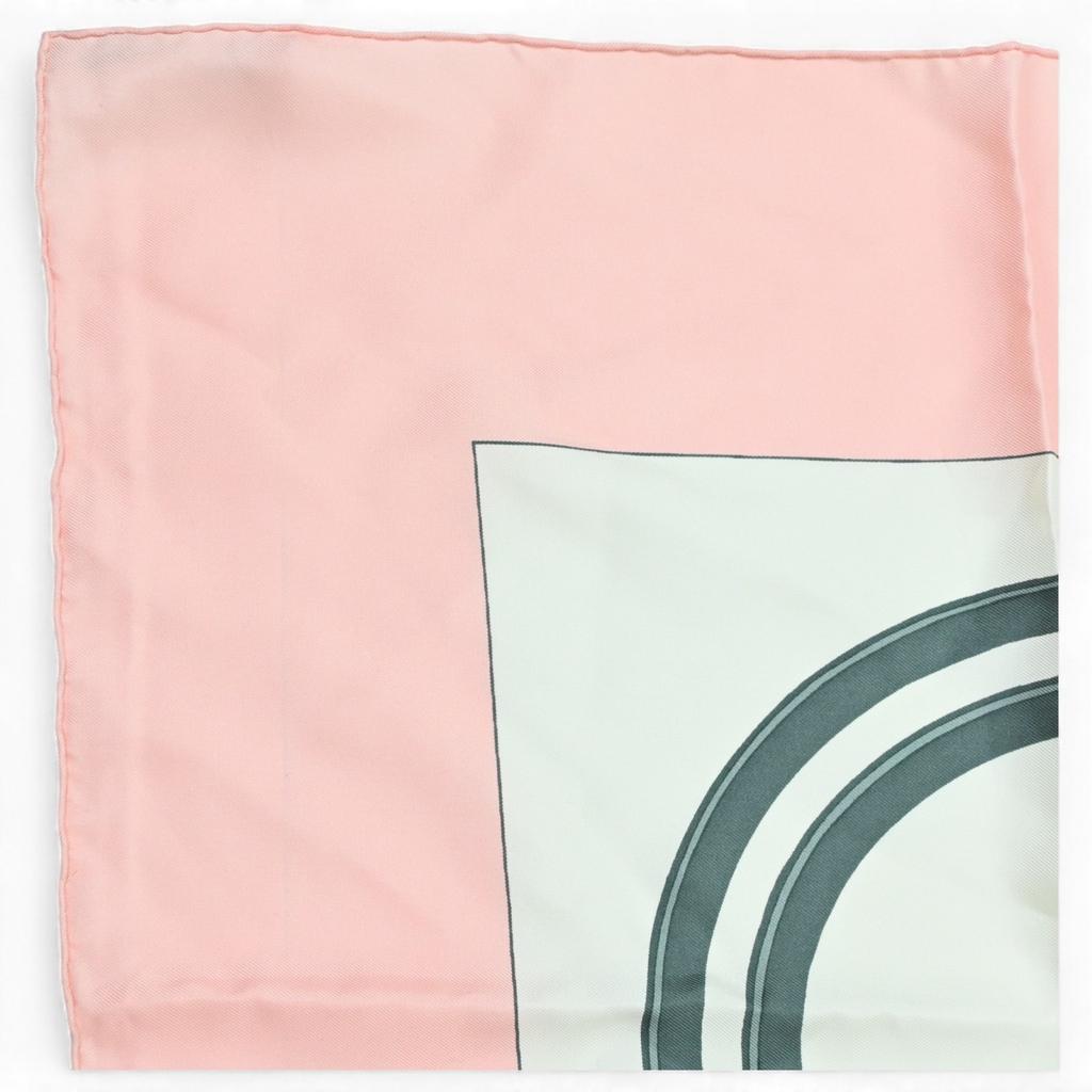 Auth HERMES Carre 90 Scarf Brides De Gala Silk He9713jg Used