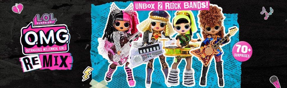 LOL Surprise OMG Doll FAME QUEEN Remix Rock MGA